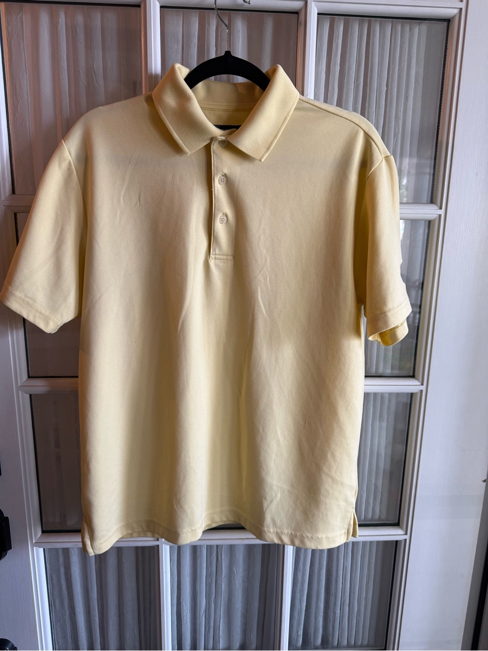 PGA Tour Pale Yellow Men's Short-Sleeve Polo